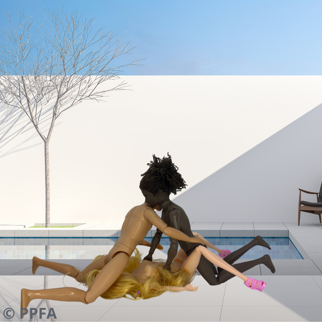 La Position de la Tour Eiffel (2 hommes et 1 femme)