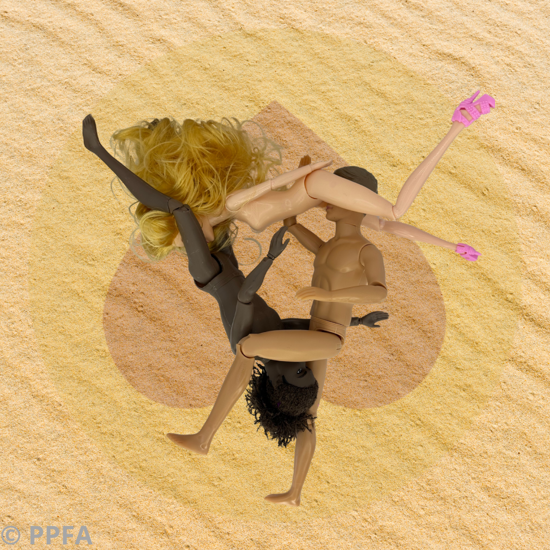 Le trio des lèvres brûlantes pour 2  garçons et 1 fille